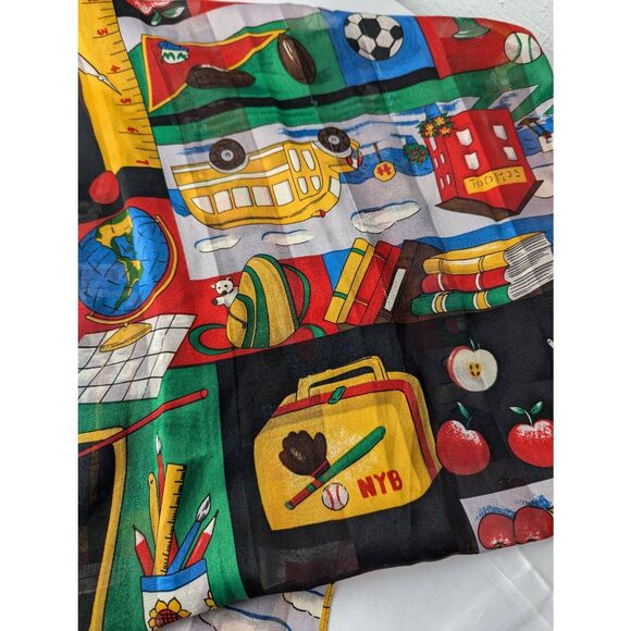 Back To School Women's Rectangular Scarf Teacher School Supply Scarf 58x14 Light - Picture 2 of 6